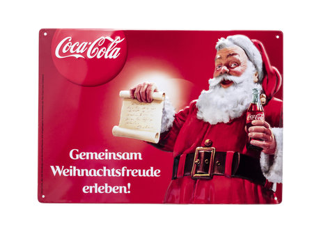 Coca Cola Reclamebord Kerst | &#039;Gemeinsam Weihnachtsfreude erleben!&#039; bargadgets.nl combishoppen.nl