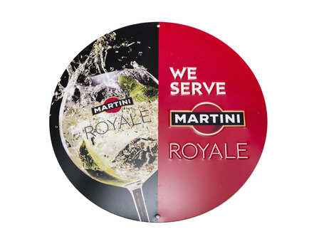 Martini Royale Reclamebord bargadgets.nl combishoppen.nl