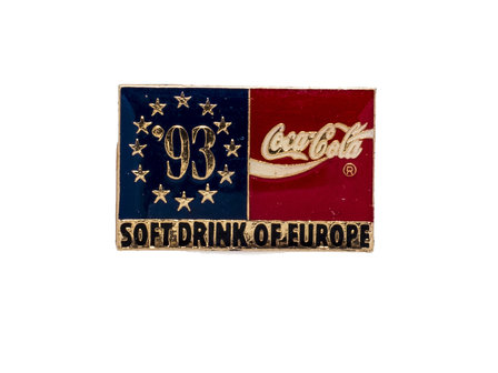 Coca Cola PIN 1993 Soft Drink of Europe bargadgets.nl